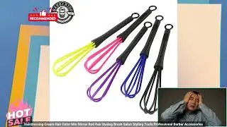 3256806574086089 Plastic Hairdressing Cream Hair Color Mix Stirrer Rod Hair Dyeing Brus