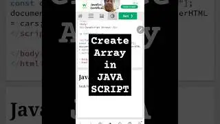 Create Array in JavaScript | JavaScript Tutorial 