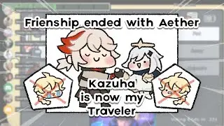 Paimon's ENG VA replacing Aether with Kazuha | Genshin Impact stream clip animatic