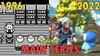 Evolution of Pok&eacute;mon (main series) - 1996 - 2022