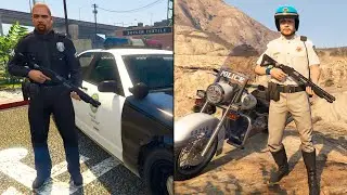 Como ser POLICIA en GTA 5 SIN MODS - PS4, PS5, XBOX ONE, XBOX SERIES X/S Y PC | GTA V
