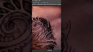 How to Add Realistic Tattoo in photoshop - Fake Tattoo photoshop tutorial | Photo Fallout #shorts