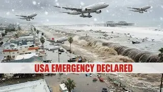 1 MINUTES AGO: US Declares Emergency: Flights Cancelled, Highways Closed in California & Northeast!