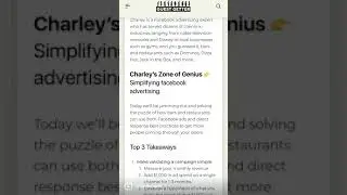 &ldquo;Charley is an internationally reknowned Facebook advertising expert&rdquo;