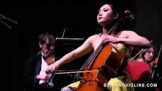 Cellist Tina Guo performs Saint-Saëns Cello Concerto on an Eric Benning-crafted Cello