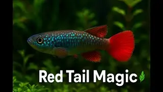 Guentheri Killifish 🔥 Red Tail in High-Tech Planted Tank 🌿 | Stunning Nano Fish Setup