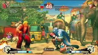 cab55sei [Balrog] vs step1091x [Ken] SSF4 Japanese Online Ranked Matches 1 of 2 - TRUE-HD