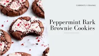 Peppermint Bark Brownie Cookies
