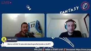 FFS LIVE! Week 6 news + start & sit