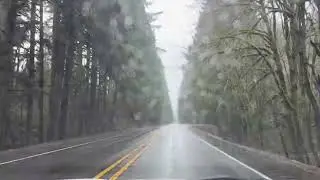 Coast to Country hwy 26E Rainy day drive time lapse.