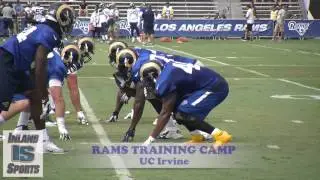 NFL: Pep Fernandez & Greg Bell from Rams Training Camp