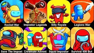 Rocket War Impostor Fight,Impostor Legends,Silly Royale,Legions War Art of Strategy Android Gameplay