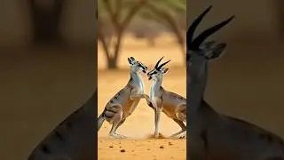 Epic Antelope Battle in the Desert | Wild Animal Fight#apexzoo