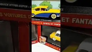 Spirou et Fantasio Diecast Cars Miniature Collection #shorts #viral #fyp #comics #tintin #diecast