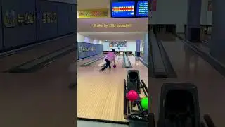 Bowlinee hits strike using by 13lb houseball
