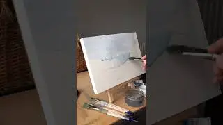 Watercolour painting for peace and tranquility, painting the sea.