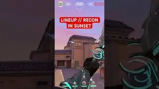 LINEUP // SOVA RECON IN SUNSET. #riotgame #valorant #valoranatgame #valorantlineup #sovalineup