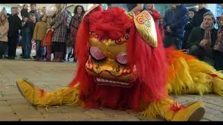 Chinese New Year Manchester 2018.  Lion Dance + Martial Arts