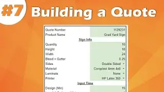 Wide Format Sign Pricing Calculator  | Part 7: Building a Quote