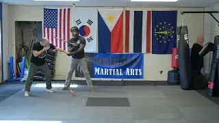 Arnis stick work into grappling