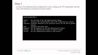 CCNA-How to configure VTP in global configuration mode.