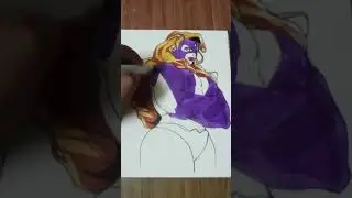 coloring TITANIA #figuresketch #animestyle #figure #anime #speeddrawing