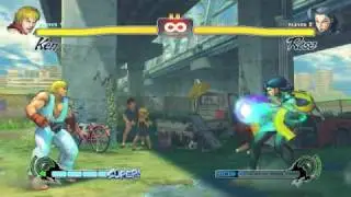 sonichurricane SF4 Combo Challenge 03: Ken