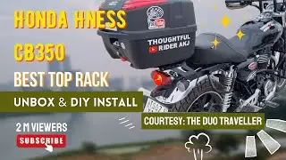 Best Top Rack for Honda Hness CB350 | Unboxing and DIY Installation | Thoughtful Rider AKJ #honda