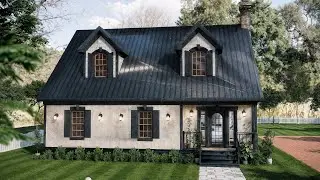41&times;55 ft 2-Story Cottage House | Spacious Cozy Family Home Design