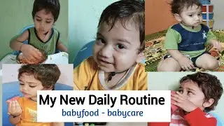 My new routine|| babyfood || oats plum breakfast|| babycare #vlog #routine #babyfood