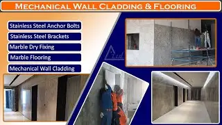 Marble Slabs Mechanical Wall Cladding | Dry Marble Fixing | Marble Slab Flooring