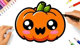 COMMENT DESSINER UNE CITROUILLE D&rsquo;HALLOWEEN 🎃✨