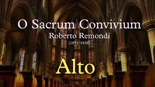 O Sacrum Convivium - Roberto Remondi    ( Alto )