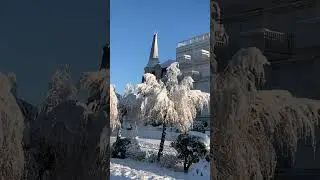 &Agrave; Royan, le front de mer transform&eacute;e en station de ski.