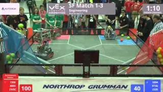 VEX Worlds 2016 - VRC HS Engineering - SF 1-3 (1366 400X 2105C) 321 vs 160 (169A 973G 2335)