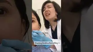 Checking The Bite After A Filling 😬😂