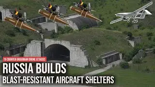 Russia Builds Blast-Resistant Aircraft Shelters at Airbases After Ukrainian Drone Strikes.