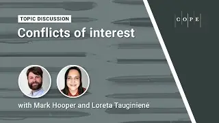 Managing conflicts of interest. COPE Forum introduction.