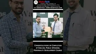 Many Congratulations on Completion of English, Public Speaking, Personality Development Course
