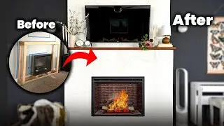 DIY Electric Fireplace Build | Step-by-Step Transformation