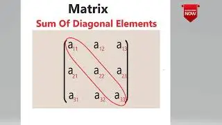 Add Diagonal Elements Matrix program c language