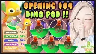 Overlook Bay Extinction Update✨Opening 104 Dino Pet Pods✨I Got 4 Legendary Pterodactly✨Roblox