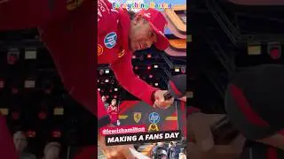 Lewis Hamilton makes fans day with special gift at Dutch GP #lewishamilton #dutchgp #f1shorts