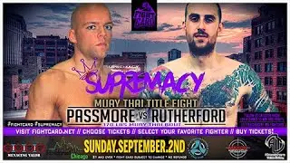 Ryan Rutherford VS Slate Passmore | 170 lbs Muay Thai Championship | Supremacy 2018