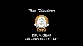 DRUM GEAR Gold Chrome Steel Snare 14 x 6,5 (Limited edition) test by Zeus Drumstuff