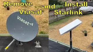 Reuse previous viasat dish mount and install Starlink Dishy 2