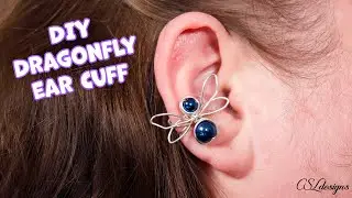 Dragonfly Wire Work Ear Cuff ⎮ Jewelry Tutorial