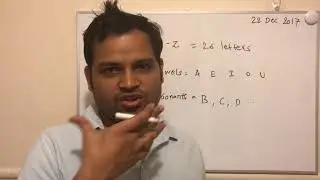 Lecture 1 - English Grammar  - vowels and consonants | English letters
