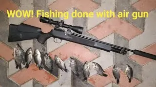 WOW! Fishing done with air gun #fishing #kl23bro #shortsfeed #fish #malayalam #youtube 
