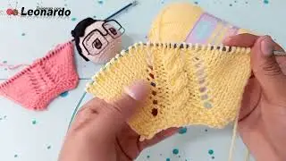 Вязание плетеного реглана на двух спицах/KnittingwithLeonardo